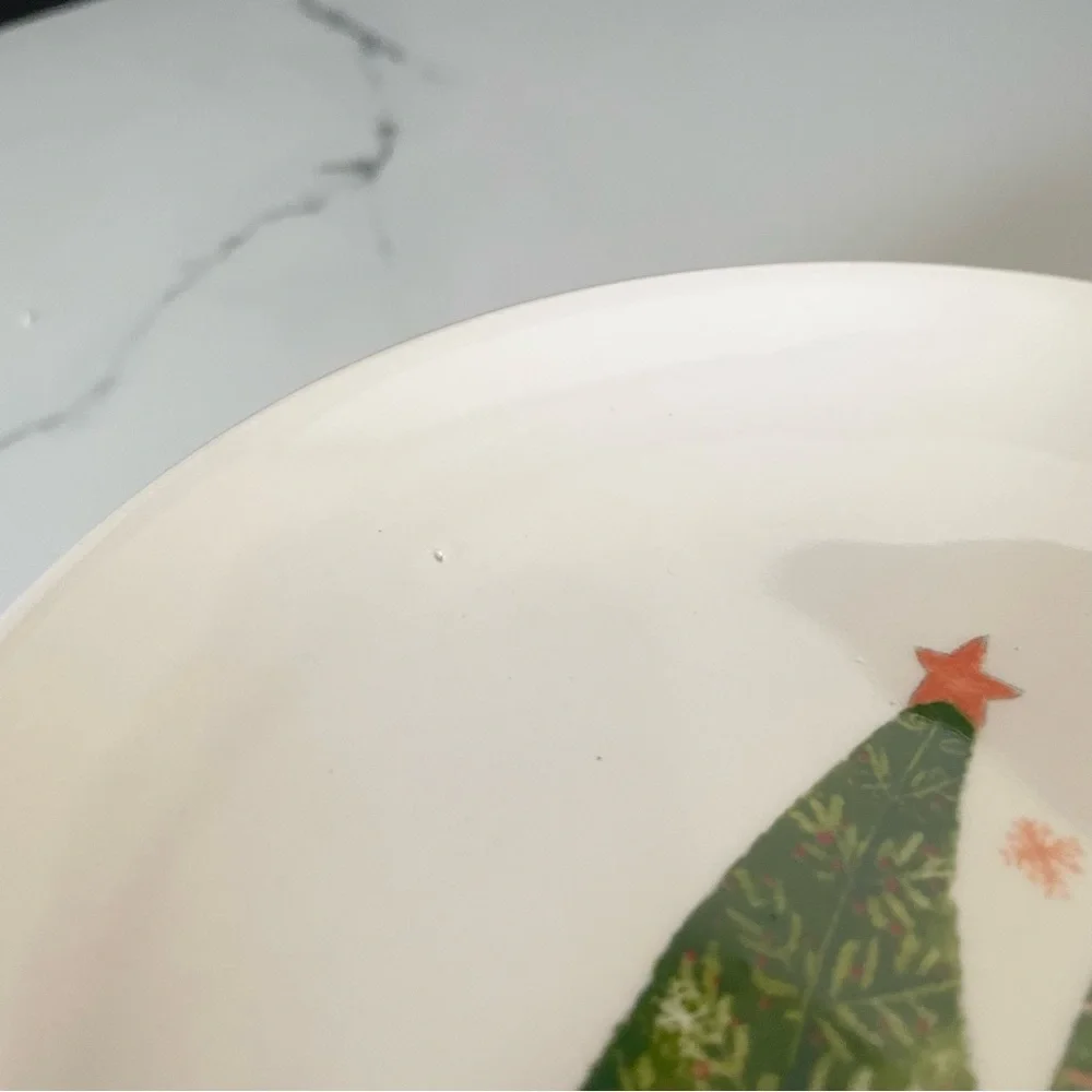 SET of 4 Holiday Appetizer Plates by Pier 1